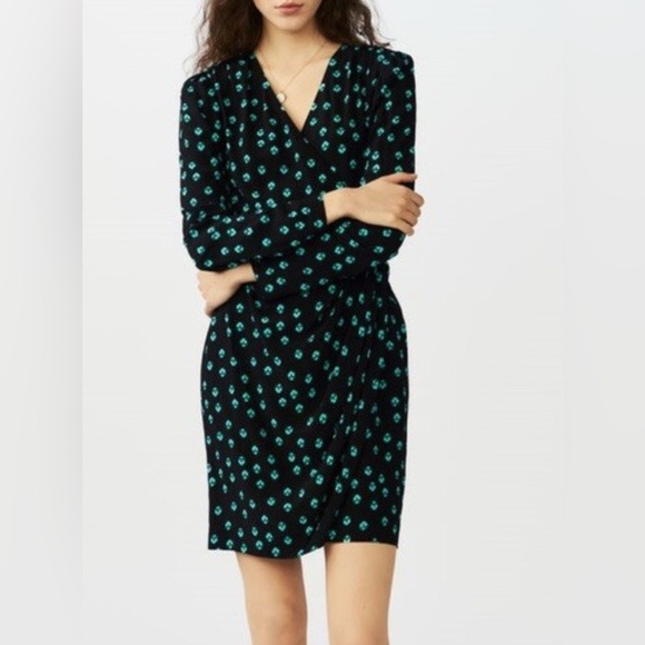 Maje renimi floral print dress Small - Picture 14 of 14